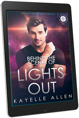 Behind the Scenes of Lights Out by Kayelle Allen #SciFi #SpaceOpera