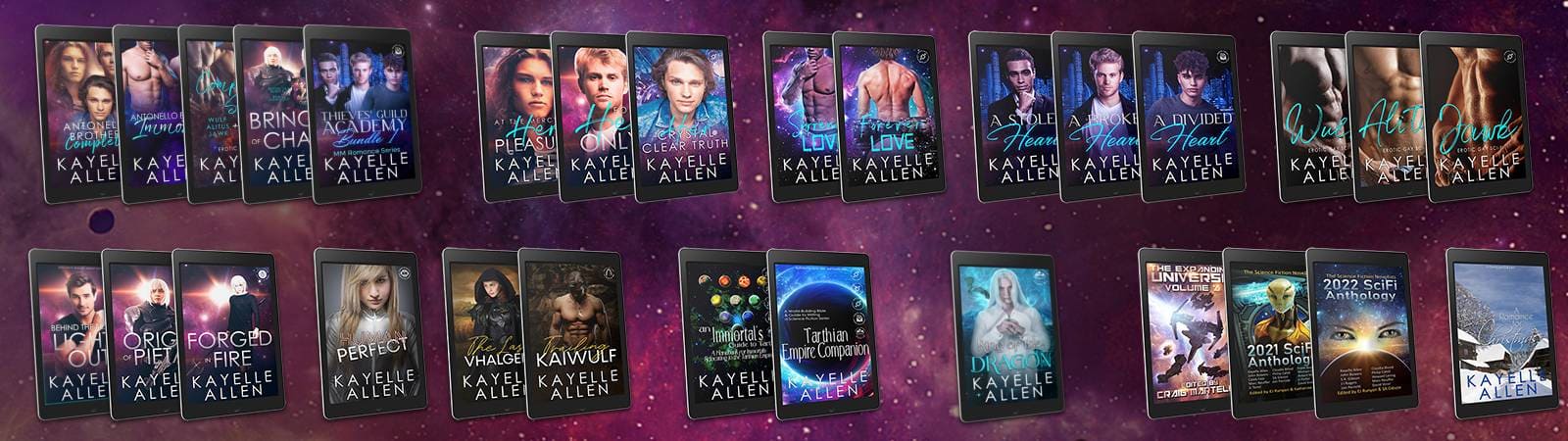 Books by Science Fiction Romance author Kayelle Allen #SciFi #Romance