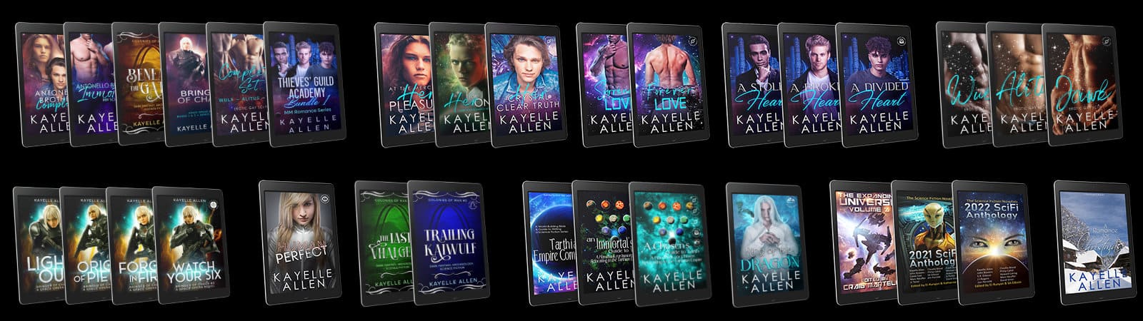 Books by Science Fiction Romance author Kayelle Allen #SciFi #Romance