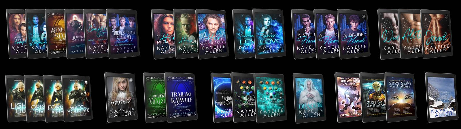 Books by Science Fiction Romance author Kayelle Allen #SciFi #Romance Books by Science Fiction Romance author Kayelle Allen #SciFi #Romance