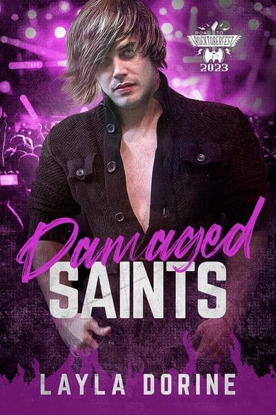 #Review: Damaged Saints by Layla Dorine #MMRomance #RockstarRomance
