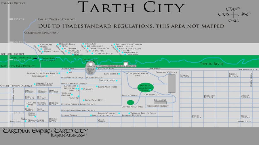 Tarth City Map Tarth City Map