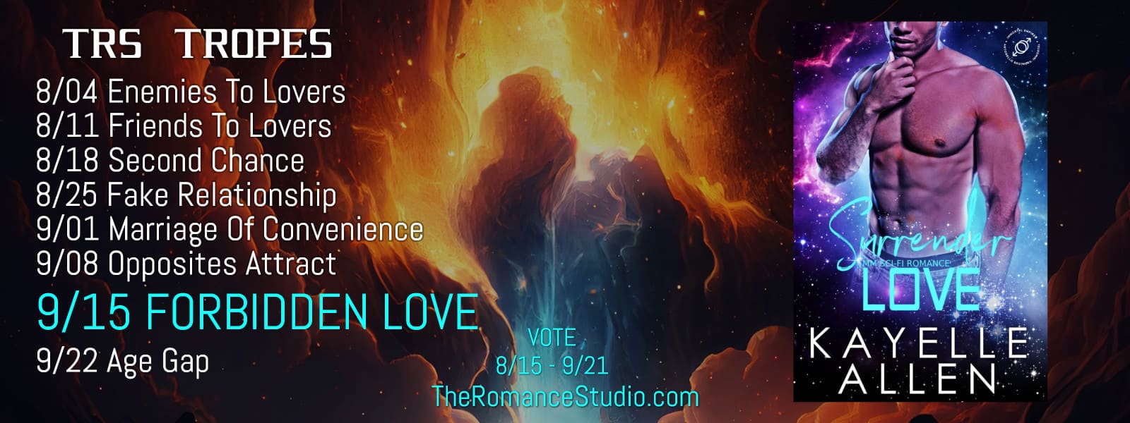TRS Tropes event featuring Surrender Love in the Forbidden Love trope