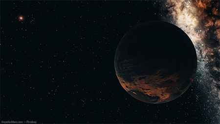 Dark Planet - Zoom Wallpaper by Kayelle Allen